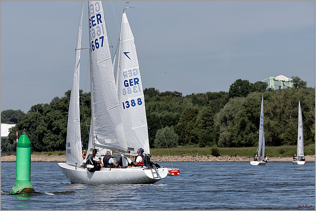 100 Jahre Rheinwoche 2022 - 1. Wettfahrt Porz - Hitdorf, 03.06.2022,